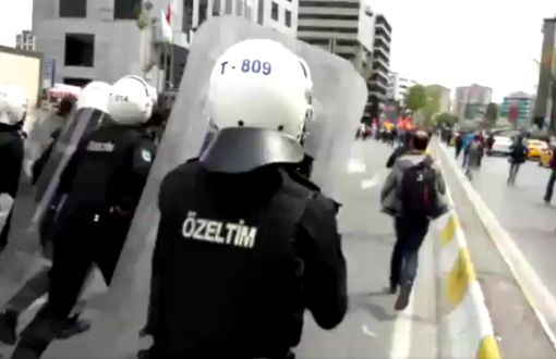 Police Attack Group Marching From Zincirlikuyu to Taksim 