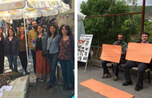 Gülmen ve Özakça'nın İşe İadesi için Kadıköy ve Dersim'den Ses Veriyorlar