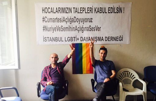 İstanbul LGBTİ+ Dayanışma Derneği, Gülmen ve Özakça İçin Açlık Grevinde