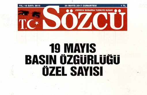 Sözcü'den "19 Mayıs Basın Özgürlüğü" Baskısı