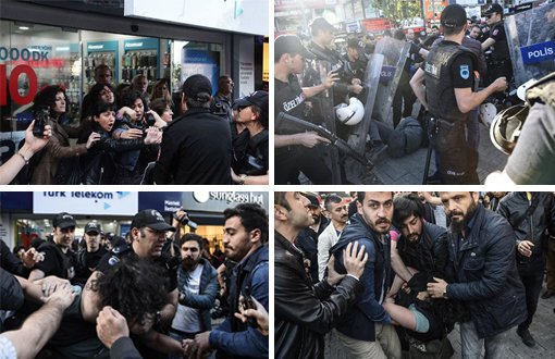 İstanbul'da Gülmen ve Özakça'ya Destek Eylemlerinde Gözaltı