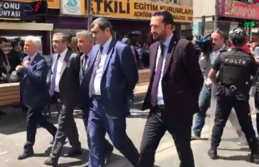CHP MPs Pace Up and Down* on Yüksel Street