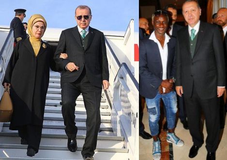 Erdoğan’ı Brüksel’de Eski Futbolcu İbrahim Yattara Karşıladı