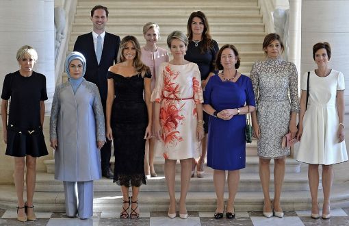 Belçika'da Lider Eşleri Toplantısı 9 Kadın 1 Erkek