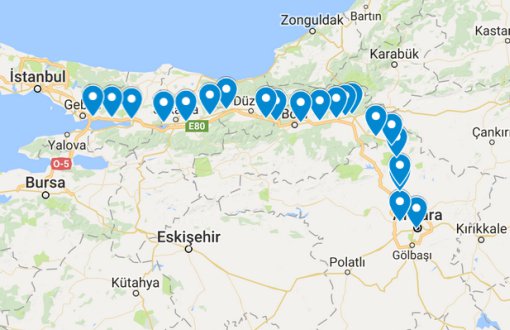 İnteraktif Haritayla Adalet Yürüyüşü'nün 21 Günü