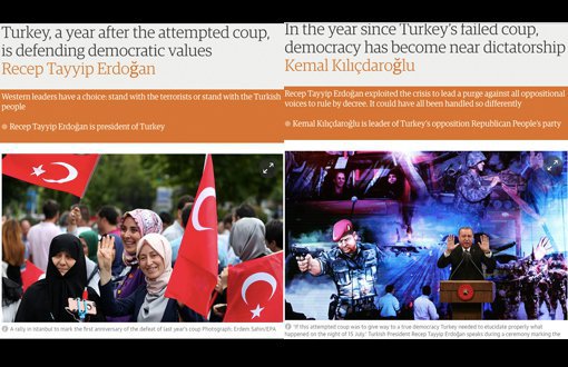 Erdoğan ve Kılıçdaroğlu Guardian'a 15 Temmuz'u Yazdı