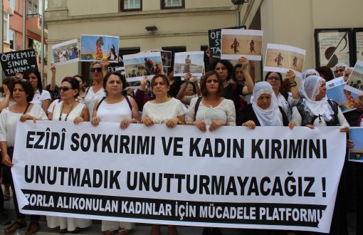 Jinan qirkirina Êzidîyan protesto kir