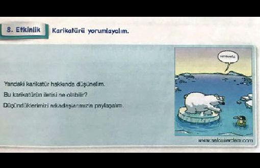 MEB: Kutup Ayısı Karikatürlü Sayfa İmha Edildi