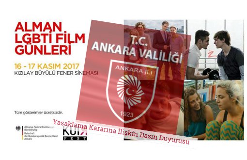 Ankara Valiliği LGBTİ Film Günlerini İptal Etti