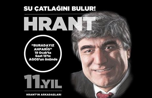Commemoration for Hrant Dink at 3 P.M. at Where He Was Shot