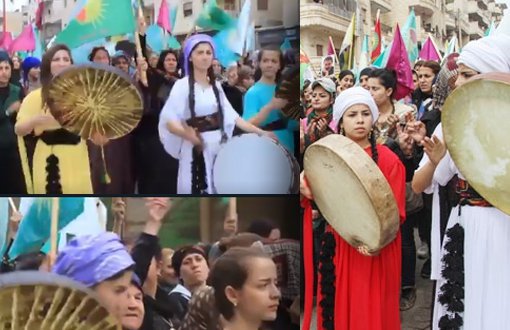 Afrin'de Binlerce Kadın, Kadınlar Günü'nü Kutladı