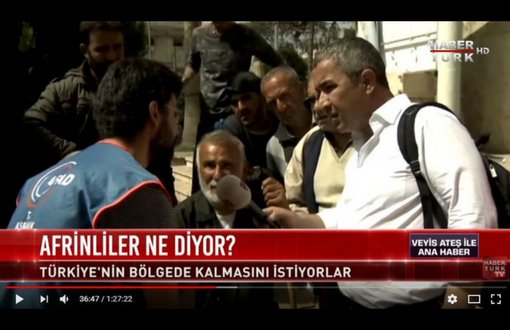 Afrin Resident Blames ‘FSA’, Habertürk TV Translates as ‘YPG’
