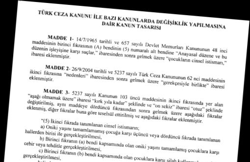 İstismar Tasarısının Eksikleri ve Acil Düzeltilmesi Gereken Yanları