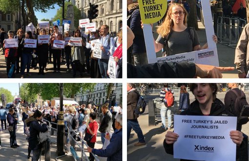 Londra'da Erdoğan'a İfade Özgürlüğü Protestosu
