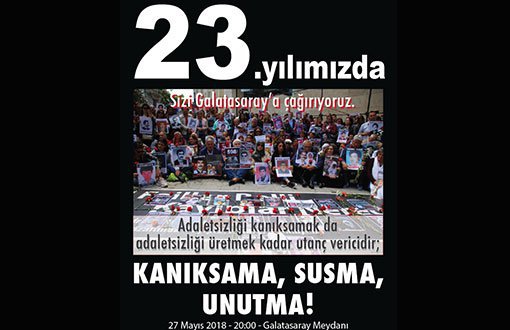 Cumartesi Anneleri / İnsanları’nın Galatasaray’da 23. Yılı