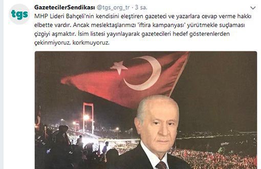 Media Organizations Denounce Bahçeli’s Advertisement
