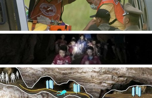 Tayland'da Bir Mağarada 20 Gündür Mahsur Kalan Çocuklar Kurtarıldı