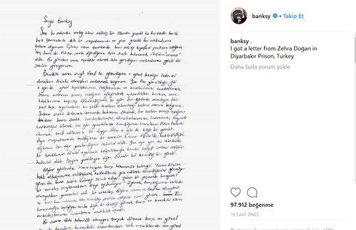 Letter From Zehra Doğan to Banksy