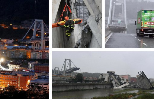 Cenova'da Çöken Köprüde 37 Kişi Öldü, Arama Çalışmaları Sürüyor