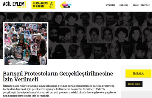 Af Örgütü: Kayıp Yakınlarının Barışçıl Protesto Hakkı Güvenceye Alınmalı