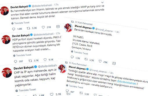 MHP Chair Bahçeli Tweets, MHP Members Gather In Front of Akşener’s House