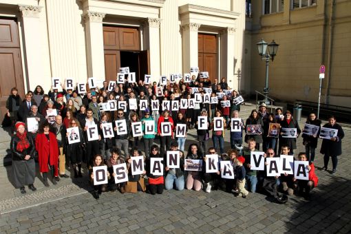 Berlin'den Dayanışma Fotoğrafı: Osman Kavala'ya Özgürlük!