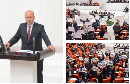 Ulaştırma Bakanı Turhan Meclis'te Protesto Edildi