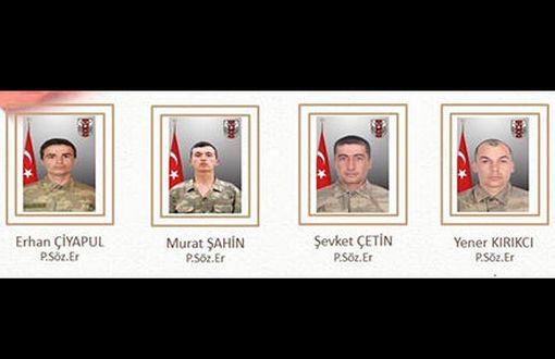 Dört Asker Hayatını Kaybetti