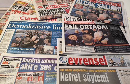 Kemal Kılıçdaroğlu'na Yapılan Saldırıyı Gazeteler Nasıl Gördü?