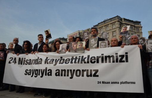 24 Nisan Platformu Ermeni Soykırımını Andı: Yüzleşmek Boynumuzun Borcu