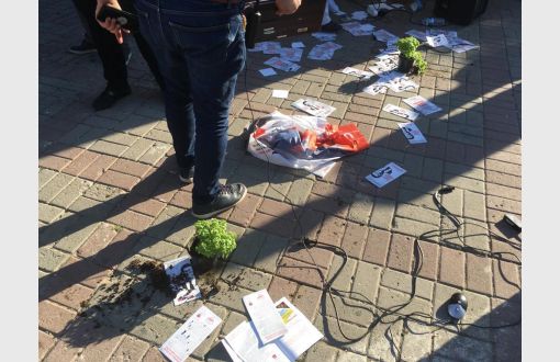 Attack on CHP’s Election Campaign Tent