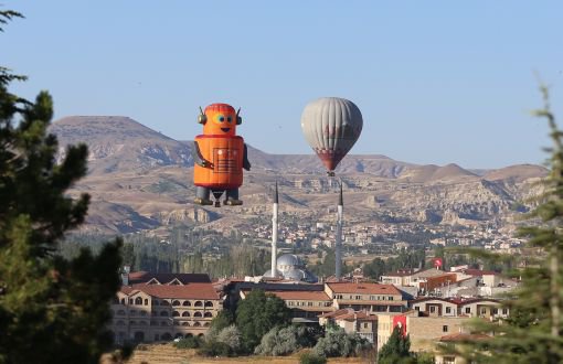 Hot-Air Balloons from Around the World Color up Cappadocia Sky