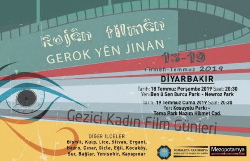 Diyarbakır'da Gezici Kadın Film Günleri Başlıyor