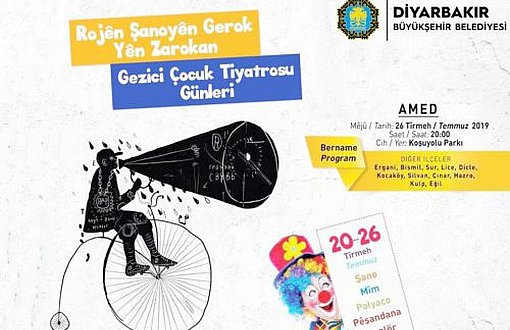 Diyarbakır'da Gezici Çocuk Tiyatrosu Günleri Başlıyor