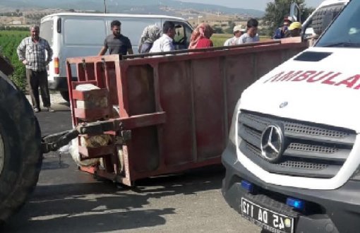 Manisa'da Römork Devrildi: 3’ü Çocuk 11 İşçi Yaralandı 