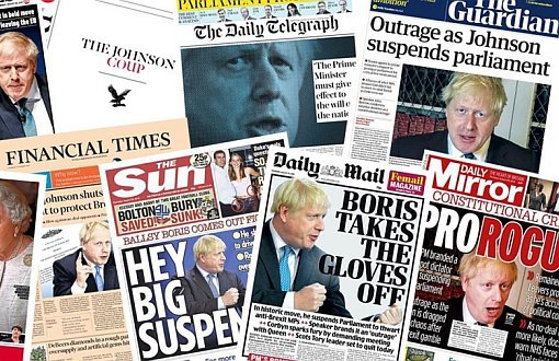 "Johnson Darbesi": İngiltere Basını Manşetleri