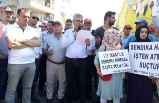 VİP Giyim’de Sendikalı İşçilere Yönelik Baskılar Protesto Edildi 