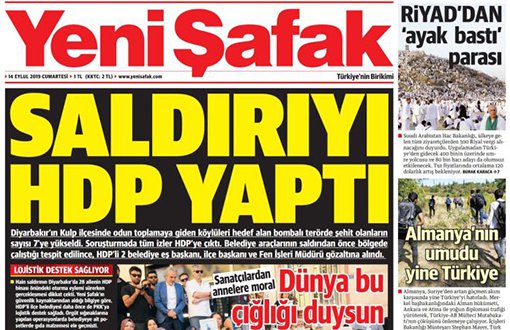 HDP dê gilîya Yeni Şafakê bike