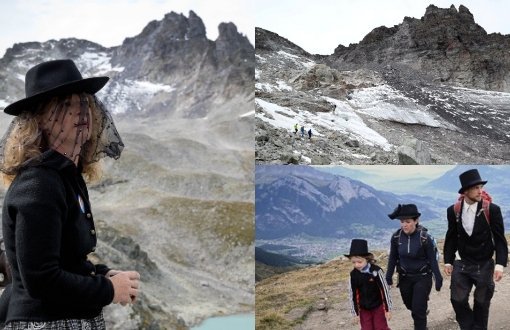 İsviçre'de Eriyen Pizol Buzulu için Cenaze Töreni 