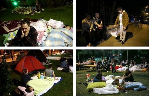 108 Aftershocks Following İstanbul Earthquake, People Spend the Night Outdoors