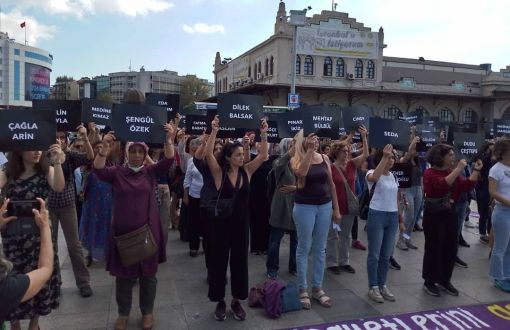 Kadıköy'de Kadın Cinayetlerine Karşı Eylem