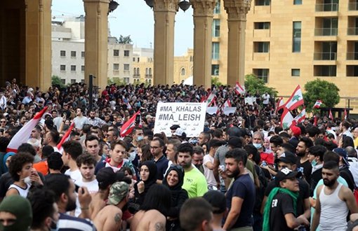 Lübnan'daki Eylemler Dördüncü Gününde: 1 Milyon 700 Bin Kişi Katıldı