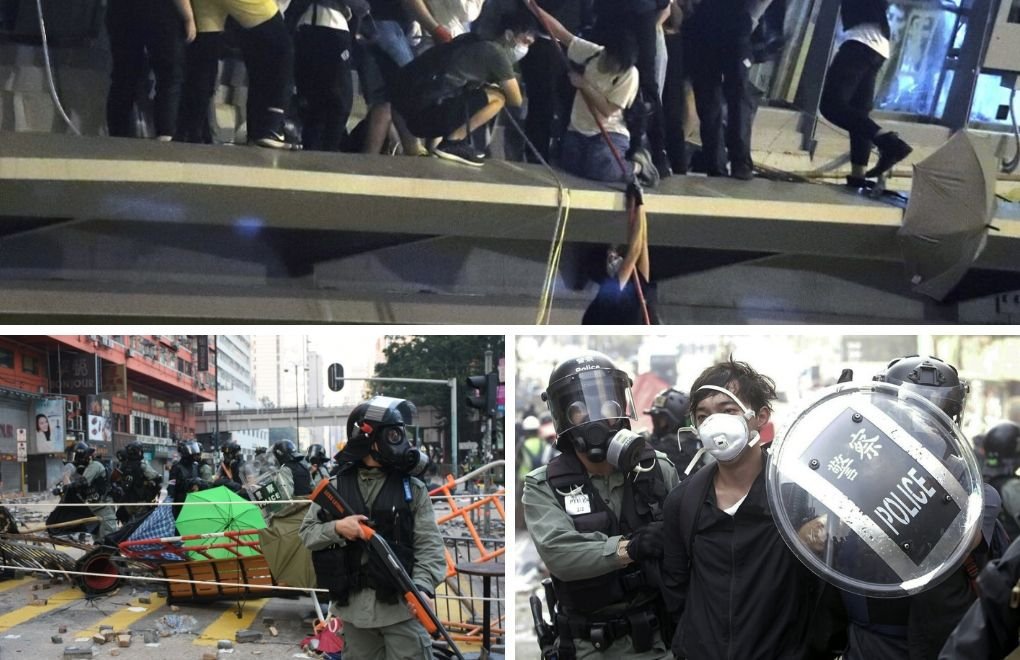 Hong Kong Üniversitesi'nde Polis Saldırısı Sürüyor: 400 Öğrenci Gözaltında
