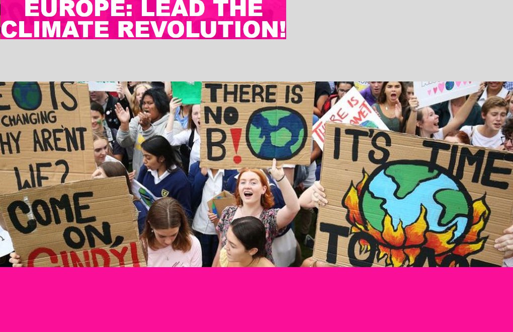 Avrupa'da İklim Devrimi Başlatmak için İmza Kampanyası