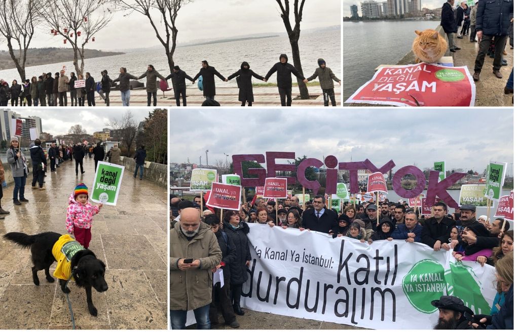 Kanal İstanbul'a Karşı İnsan Zinciri: Geçit Vermeyeceğiz