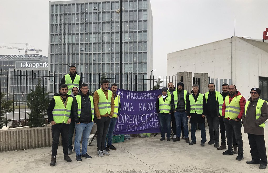 Erdoğan'ın Açılışını Yaptığı Teknopark'ta İşçiler Maaşlarını Alamadıkları İçin Eylemde