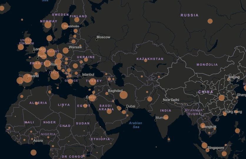 Coronavirus Map: Real-Time Updates on the Pandemic