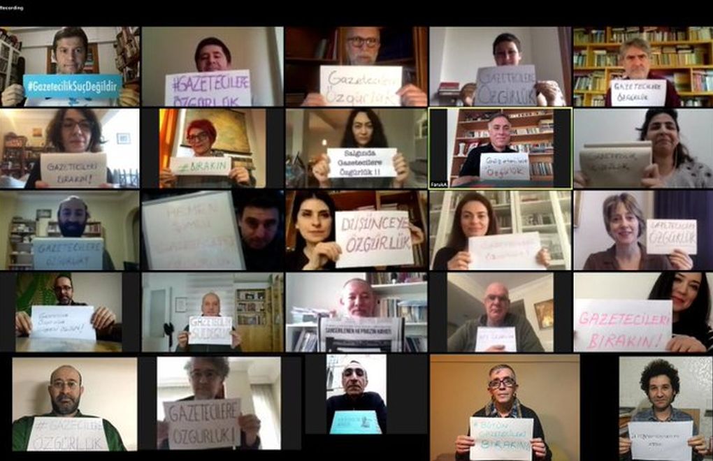 Gazetecilerden Tutuklu Meslektaşlarına: Evde Kalsak da Sessiz Kalmayacağız