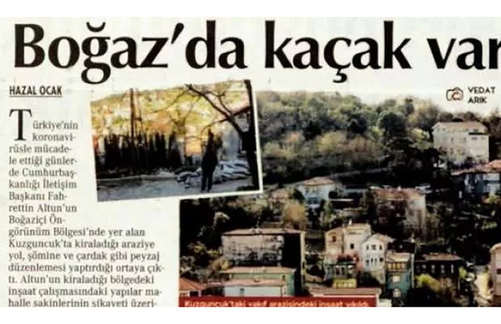 Public Ads of Cumhuriyet Cut for 35 Days Over ‘Illegal Construction in Bosphorus’ News