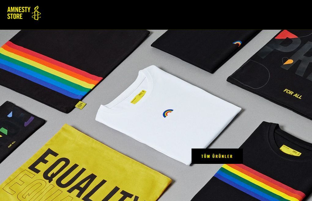 Af Örgütü online satış mağazasını "Pride"la açtı